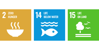 SDGs14 LIFE BELOW WATER, SDGs15 LIFE ON LAND