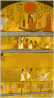 エジプト・ルクソールの壁画 [収穫の図](イメージ)