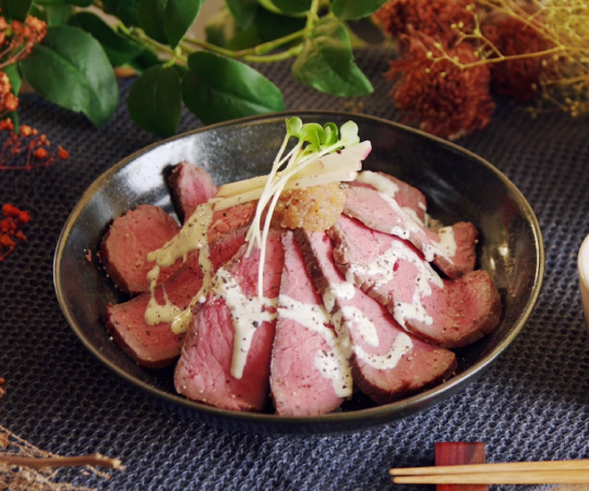 低温調理ローストビーフ丼