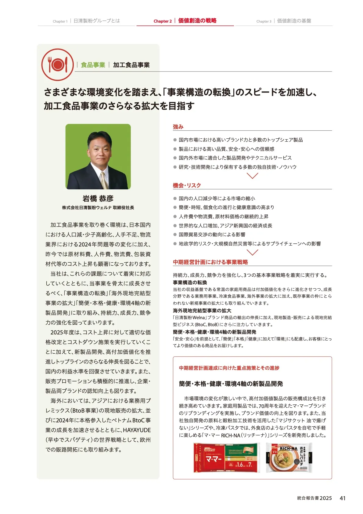 ポートフォリオ：加工食品事業